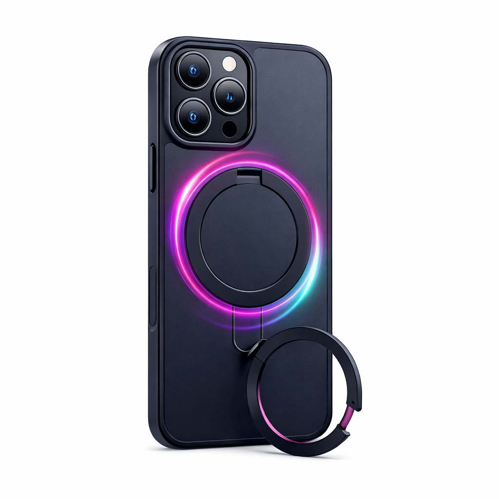 MagSafe Matte Stand Case for iPhone – Shockproof Slim Cover