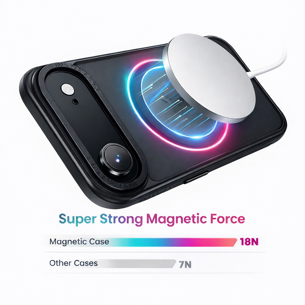 iPhone Air MagSafe Case with 2 Screen Protectors – Shockproof Slim Fit Protective Cover