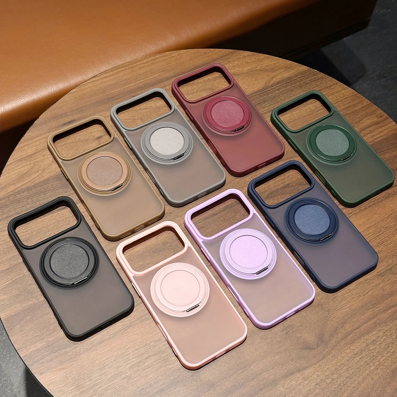 Customized Magnetic Bracket Phone Case-Transparent Anti-Drop Protective Cover for iPhone 17 16...Pro Max Plus, Phone Accessories