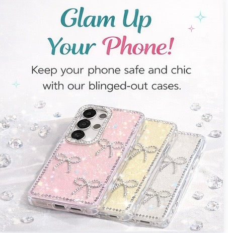 Bow Pattern Phone Case for Galaxy S26 / S25 / S24 / S23 Plus