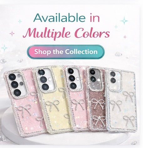 Bow Pattern Phone Case for Galaxy S26 / S25 / S24 / S23 Plus