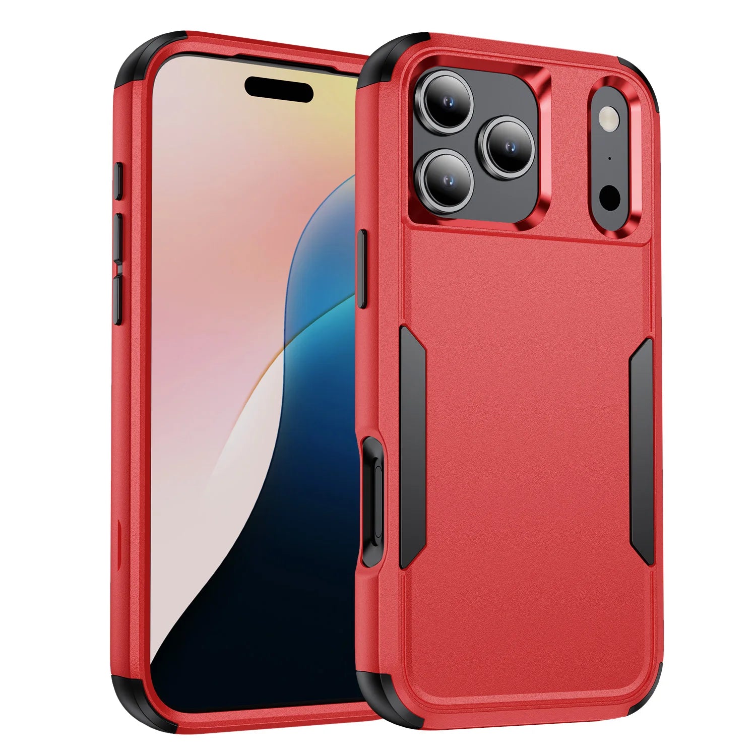 Shockproof Proctive Phone Case for IPhone 17 Air 16 15 14 13 12 11 XS XR Pro Max 7 8 Plus Cover 2 in 1 Heavy Duty