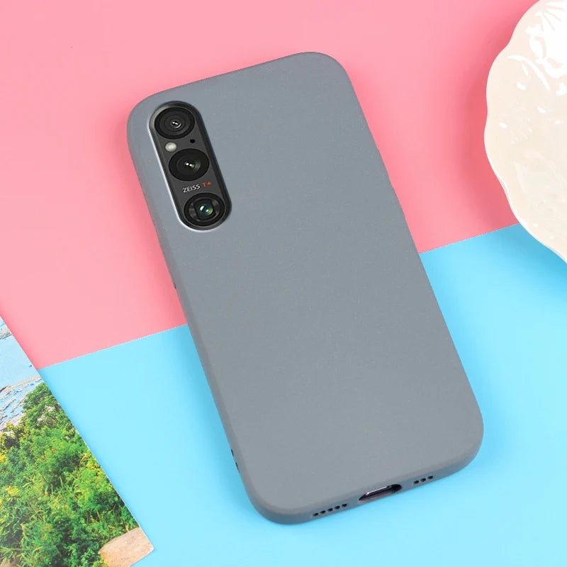 Sand Matte Soft Silicon Full Protect Shockproof Anti-Slip Case For Sony Xperia 1 5 10 II III IV V Pro I Phone Case Cover