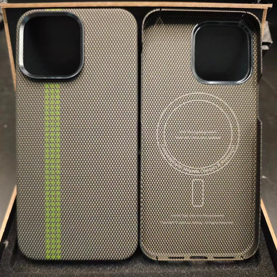 Magnetic 600D Aramid Carbon Fiber Phone Case Cover On For Magsafe iphone 13 14 15 16 16e Pro Max 16Pro ProMax i14 i15 i16 512