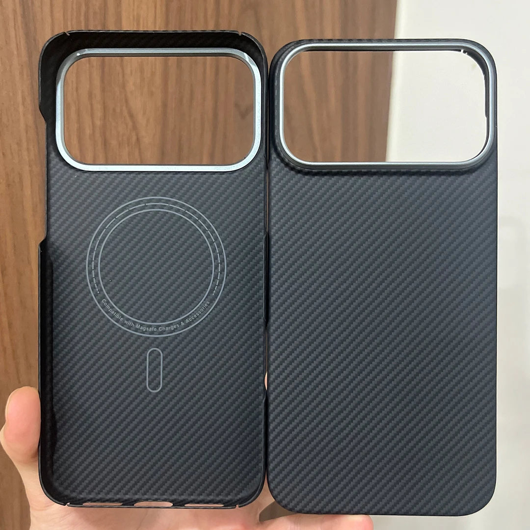 Real 600D Aramid Carbon Fiber i Phone Case Cover On For iphone 17 Pro Max Air 5G Global iphone17 17Pro iphone17ProMAX ProMax i17