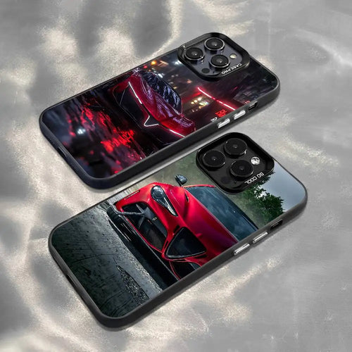 B-AlfaeS Sport Car T-RomeoS-I Phone Case For IPhone 16 15 Plus 14 13 12mini 11Pro Max Candy Matte Shockproof Back Cover