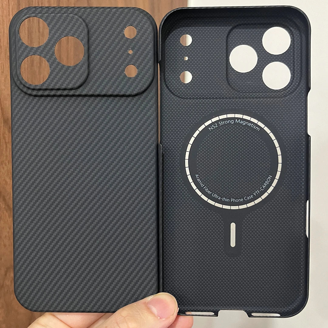 Real 600D Aramid Carbon Fiber i Phone Case Cover On For iphone 17 Pro Max Air 5G Global iphone17 17Pro iphone17ProMAX ProMax i17