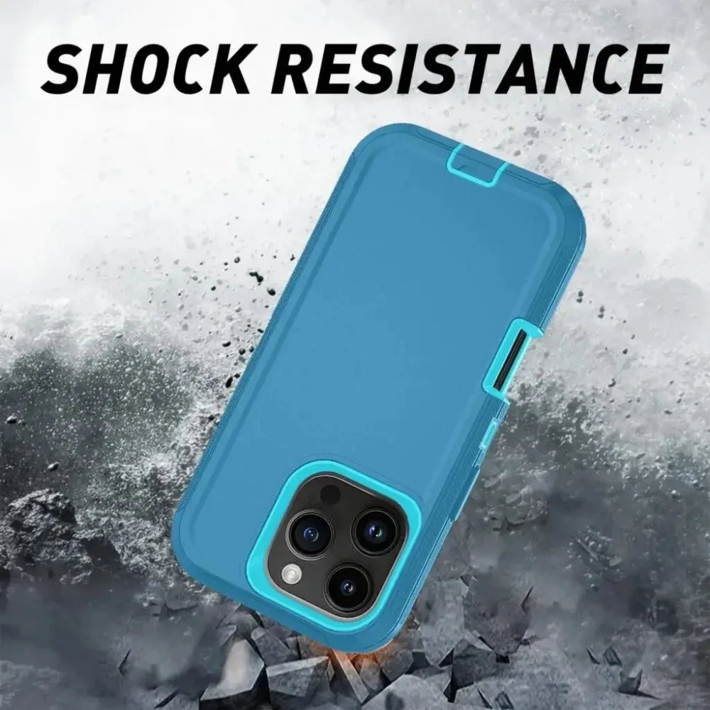 Rugged Ott Armor Shockproof Defender Phone Case for Iphone 17 16 15 14 13 12 11 Pro Max 16E Hard Drop Proof Back Cover Funda